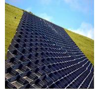 RTOWERM 2 inch Mud Control Grids for Yard/Outside/Horse Paddock/Barn，Commercial Grade Geocell，Polyethylene Geogrid Pavers for Driveway/Parking Lot/Roof, Cuttable Geo Grid Ground Stabilizer(1m x 10m (