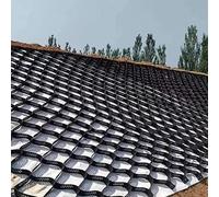 RTOWERM 2" Thick Geocell Ground Grid, Gravel Stabilizer Grid, 3ft/ 5ft/ 10ft/ 15ft/ 20ft/25ft/ 30ft Driveways Geo Gravel Stabilizer Grid Driveway, Geo Grid Retainer System for Garden Landscape(1m x 1m