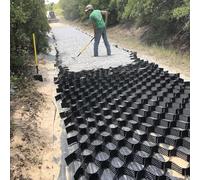 RTOWERM 2" Thick Gravel Ground Grid, 3ft/ 5ft/ 10ft/ 15ft/ 20ft/25ft/ 30ft Heavy Vehicle Load Gravel Stabilized, Mud Control Grids for Yard, for Landscaping Slopes Garden Patios Pathways(1m x 7m (3.3X