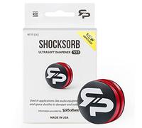 RTP Tennis Racket Vibration Dampener - ShockSorb Red Ultrasoft V3 The Only Dampener Made for Pain Relief - Handcrafted with Patented Material Sorbothane Made in USA - 1 Pack Limited Warranty