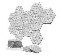 Rtppyakk Pack of 12 Self-Adhesive Acoustic Soundproofing Foam Panels 13.8 x 12 x 0.4 Acoustic Panels for Studios/Recording Studios/Offices