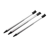 Rtppyakk Pack of 3 Silver Tone Black Plastic Stylus Pen for