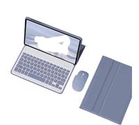RTQAZWSXE Jiaxu Keyboard+Mouse+Protective Case Suitable for Samsung Galaxy Tab S6 Lite 10.4 inch P619/P625 2024(Dark purple+keyboard+mouse)