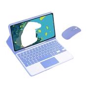 RTQAZWSXE Jiaxu Keyboard+Mouse+Protective Case Suitable for Samsung Galaxy Tab S6 Lite 10.4 inch P619/P625 2024(Light purple+touch KB+mouse)