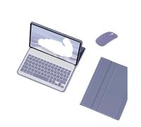 RTQAZWSXE Jiaxu Keyboard+Mouse+Protective Case Suitable for Samsung Galaxy Tab S6 Lite 10.4 inch P619/P625 2024(Dark purple+backlit KB+mouse)