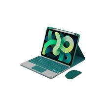 RTQAZWSXE Jiaxu Square/Round Keycap Keyboard Protective Case with Pen Slot Suitable for Redmi Pad 10.6 inch(Green+Touch Backlit Keyboard)
