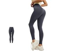 RTQAZWSXE YSJX Clothing, Anti-cuffing Slim-fit Butt-lifting High-waisted Workout Pants, Peach-butt Seamless Yoga Leggings(Gray,3X-Large)