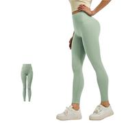 RTQAZWSXE YSJX Clothing, Anti-cuffing Slim-fit Butt-lifting High-waisted Workout Pants, Peach-butt Seamless Yoga Leggings(Sprout green,3X-Large)