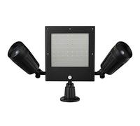 RTQAZWSXE YSJX-Light, 2pcs/lot Solar Light Body Sensor Wall Light Led Double Head Projector Light Outdoor Waterproof Garden Street Light
