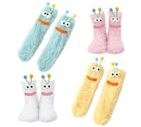 Rtrasang Slipper Socks, Novelty Socks, Cute Monster Fluffy Socks, House Socks, Warm Winter Bed Socks for Home Office, Funny Novelty Gifts for Christmas Birthdays (Multicolor)