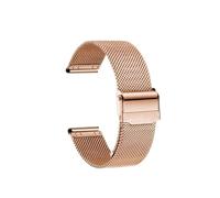 RTRCAGAKM 12 14 16 18mm 20mm 22mm Stainless Steel Watchband Mesh Watch Strap Men Women Black Rose Gold Fit For Casio Fit For Timex Fit For Tissot(Rose Gold,20mm)