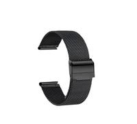 RTRCAGAKM 12 14 16 18mm 20mm 22mm Stainless Steel Watchband Mesh Watch Strap Men Women Black Rose Gold Fit For Casio Fit For Timex Fit For Tissot(Black,18mm)