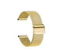 RTRCAGAKM 12 14 16 18mm 20mm 22mm Stainless Steel Watchband Mesh Watch Strap Men Women Black Rose Gold Fit For Casio Fit For Timex Fit For Tissot(Golden,21mm)