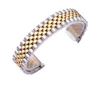 RTRCAGAKM 13mm 17mm 20mm 21mm Watch Bracelet Fit For ROLEX Fit For Oyster Watch Strap(Silver Gold,21mm)