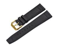 RTRCAGAKM 20mm 21mm 22mm Sailcloth Watch Strap Fit For Bremont Watch Fit For ALTITUDE Watchband(Black Yellow Gold,20mm with Buckle)