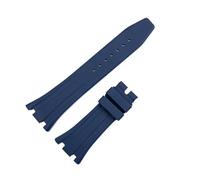 RTRCAGAKM 27mm Silicone Bracelet Fit For Royal Oak Fit For AP GA2100 Watch Band(Blue-no buckle)