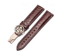 RTRCAGAKM Circular Watch Strap Fit For Patek Fit For Philippe 5167Ax Watchband Butterfly Buckle 19mm(Brown-rosegold,24mm)