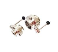 RTRCAGAKM Fit 89mm Pipe OD X 3.5" Tri Clamp Butterfly Flow Control Valve SUS 316L Stainless