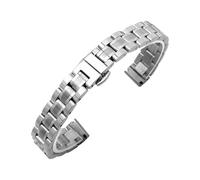 RTRCAGAKM Fit For Armani Small Size Steel Watch Band Fit For DW Fit For Longines Fit For CK Mesh Band 15 16 17mm(16mm,Gold-Steel Strap)