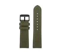 RTRCAGAKM Fit For Breitling Nylon Leather Watch Strap Fit For Seawolf Avenger Fit For Tudor Canvas Watchband 20 22mm 24mm Men Bracelet(Army green black pin,24mm)