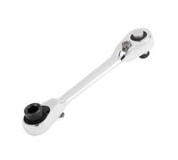 RTRCAGAKM Fit for Mini 1/4 Inch Double Ended Quick Socket Ratchet Wrench Rod Screwdriver Bit Tool Contain 1 X Ratchet Handle Wrench(Double Headed)