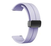 RTRCAGAKM Magnetic Folding Clasp Band Fit For SUUNTO 9 Fit For PEAK Pro / 5 Fit For PEAK 22mm Silicone Strap Fit For SUUNTO 3 Wristband Watchband Accessories(Light Purple,22mm)
