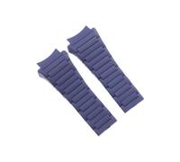 RTRCAGAKM Men's Rubber Soft Strap Fit For Porsche Design P6620 Series Watchband Women's Silicone Sports Waterproof Bracelet Watch Accessories(Blue-No buckle)