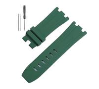 RTRCAGAKM Silicone Watchband Fit For Audemars Fit For Piguet Fit For Royal Oak 15703 Series 28mm(Army green-no buckle,28x24mm)
