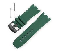 RTRCAGAKM Silicone Watchband Fit For Audemars Fit For Piguet Fit For Royal Oak 15703 Series 28mm(Army green-Black-K14,28x24mm)