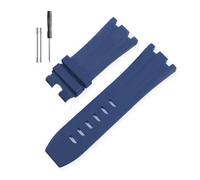 RTRCAGAKM Silicone Watchband Fit For Audemars Fit For Piguet Fit For Royal Oak 15703 Series 28mm(Blue-no buckle,28x20mm)