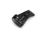 RTRCAGAKM Stainless Steel Buckle Fit For Omega Watch Folding Buckle Leather Rubber Band Metal Deployment Clasp Men Women Accessories 16 18 20m(Black,18mm)