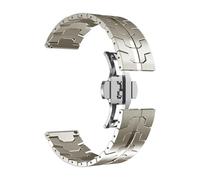 RTRCAGAKM Stainless Steel Strap Fit For Amazfit Fit For Falcon Fit For T-rex Fit For Ultra Fit For GTR 4 3/3 Pro 2 2e Men Watchband Fit For HUAWEI Watch 4 4 Pro GT3 Pro 46(Titanium,For 22mm Width)