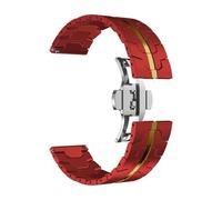 RTRCAGAKM Stainless Steel Strap Fit For Amazfit Fit For Falcon Fit For T-rex Fit For Ultra Fit For GTR 4 3/3 Pro 2 2e Men Watchband Fit For HUAWEI Watch 4 4 Pro GT3 Pro 46(Red gold,For 22mm Width)