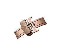 RTRCAGAKM Watch Accessories Buckle Fit For TISSOT Stainless Steel Belt Button Black Solid Watches Clasp 10 12 14 16 18 20 22mm(Rose gold,14mm)
