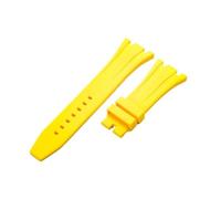 RTRCAGAKM Watch Strap Fit For Audemars Fit For Piguet Fit For Royal Oak 15400/15510/15703 Rubber Bracelet(Yellow no clasp,26 27mm)