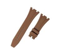 RTRCAGAKM Watch Strap Fit For Audemars Fit For Piguet Fit For Royal Oak 15400/15510/15703 Rubber Bracelet(Brown no clasp,30mm)