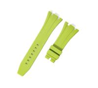 RTRCAGAKM Watch Strap Fit For Audemars Fit For Piguet Fit For Royal Oak 15400/15510/15703 Rubber Bracelet(Green no clasp,30mm)