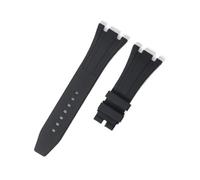 RTRCAGAKM Watch Strap Fit For Audemars Fit For Piguet Fit For Royal Oak 15400/15510/15703 Rubber Bracelet(Black no clasp,26 27mm)