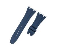RTRCAGAKM Watch Strap Fit For Audemars Fit For Piguet Fit For Royal Oak 15400/15510/15703 Rubber Bracelet(Blue no clasp,30mm)