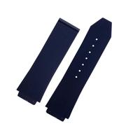 RTRCAGAKM Watchband Fit For HUBLOT Fit For BIG Fit For BANG Silicone 25 * 17mm 26 * 19mm Waterproof Men's Watch Strap Chain Watch Rubber Bracelet Wristband(S blue-No buckle,26-19mm)