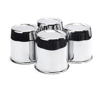 RTRHINOTUNING 3.27" Hub 3.54" H Push Through Center Caps Chrome for 3.27in Trailers Trucks Wheel Centre Bore 4pcs Wheel Center Caps