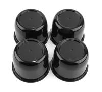 RTrhinoTuning 4 Pack 3inch Wheel Center Caps Plastic Push Thru for Weld Racing Hub 5 Lug Wheel High Black