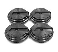 RTrhinoTuning 4 PCS 65mm Wheel Center Caps Compatible with 57CR and 57DR Gram Lights Wheel Rim, OD: 2.56"(65 mm) ID: 2.24"(57 mm) Black Hub Caps Excluding Badges