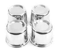 RTRHINOTUNING 4PCS 3.15" Push Through Center Caps 80mm Wheel Hub Caps for 3.15 in Truck Trailer Wheel Rim Center Bore, 3.15" Hub, 2.68" Tall Chrome Wheel Center Caps