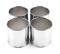 RTrhinoTuning 4PCS 4.21" 107mm Push Through Center Caps Wheel Hub Caps for Truck Trailer Wheel Rim, 4.21" Hub, 4.27" Tall Hubcap Trailer/Truck Rims Center Bore，Sliver