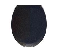 Black Gold Glitter Soft Close Toilet Seat ONE Button Release Top/Bottom Fix