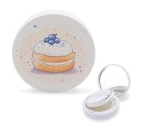 RTSEBVN Air Cushion Makeup Sponges Case Portable White Bread Art Printing Air Cushion Puff Box Refillable Body Powder Puff Container for Homemade Liquid Foundation BB Cream, style, One Size, Air
