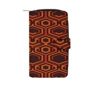 RTSEBVN Leather Wallet Multifunction Long Wallet Fashion Shining Overlook Printing Leather Purse with For Women And Men, style, 19.7x11x3.5cm, Leather Wallet