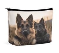 RTSEBVN Makeup Bags Cute Toiletry Bag Large Capacity Animal German Shepherd Printing Cosmetic Bags For Women, style, One Size, Makeup Bags