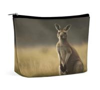 RTSEBVN Makeup Bags Cute Toiletry Bag Large Capacity Kangaroo Standing on The Grass Printing Cosmetic Bags For Women, style, One Size, Makeup Bags